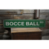 Bocce Ball Road Rustic Wood Sign