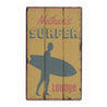 Surfer Lounge Rustic Wood Sign