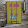 Beach Girl Rustic Wood Sign