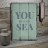 You Me & The Sea Rustic Wood Sign