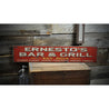 Bar & Grill - Good Food Rustic Wood Sign