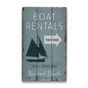 Boat Rentals This Way Rustic Wood Sign