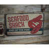 Lobster Seafood Shack Rustic Wood Sign