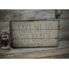 Take Me To The Beach Rustic Wood Sign