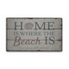 Home Is Where The Beach Is Rustic Wood Sign