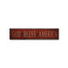 God Bless America - Stars Rustic Wood Sign