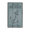 Lake House Welcome Anchor Rustic Wood Sign