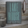 Lake House Location Rustic Wood Sign