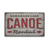 Canoe Rental Directional Rustic Wood Sign