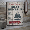 Boat Rentals Sailboat Rustic Wood Sign