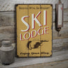 Ski Lodge Enjoy Your Stay Rustic Wood Sign