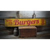 Sodas and Burgers Come and Get 'em Rustic Wood Sign