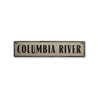 River Rustic Wood Sign