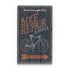 Bike Repair Rustic Wood Sign