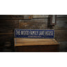 Family Lake House Rustic Wood Sign