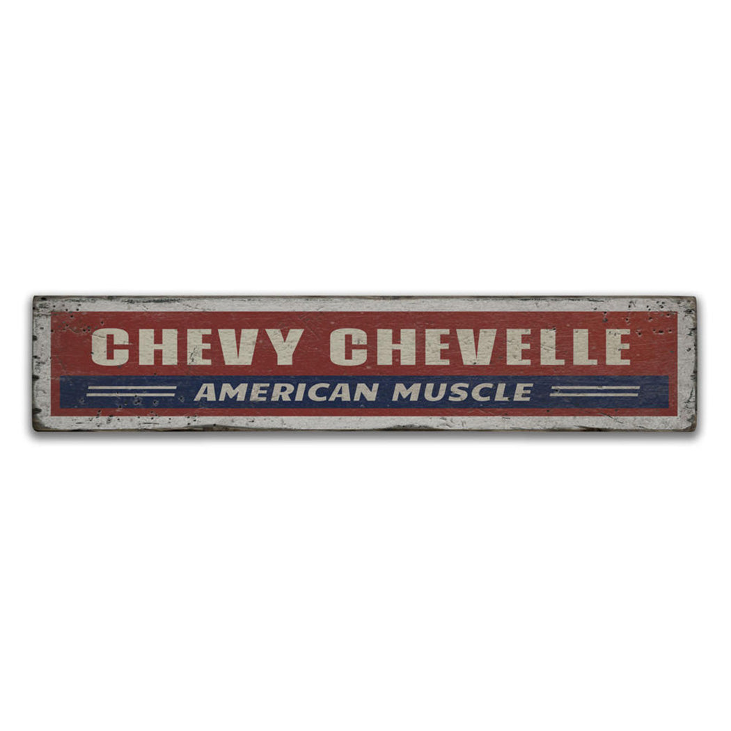 Chevelle Rustic Wood Sign