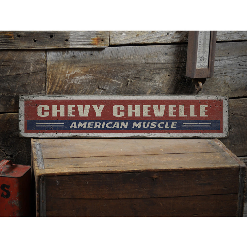 Chevelle Rustic Wood Sign