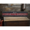 Corvette Garage Name Rustic Wood Sign