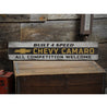 Camaro Built 4 Speed Rustic Wood Sign