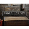 Vintage Buick Rustic Wood Sign