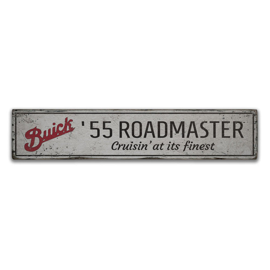 Roadmaster Rustic Wood Sign