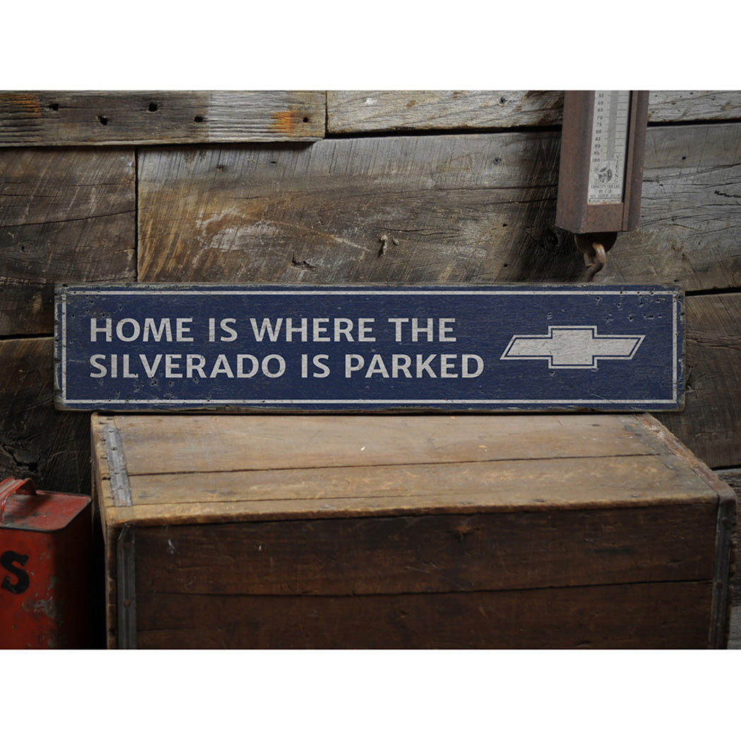 Silverado Rustic Wood Sign