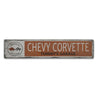 Chevy Corvette Garage Name Rustic Wood Sign