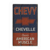 Chevelle American Muscle Rustic Wood Sign