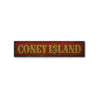 Coney Island Rustic Wood Sign