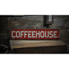 Coffeehouse Old Style Rustic Wood Sign