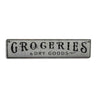 Groceries & Dry Goods Kitchen Rustic Wood Sign