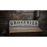 Groceries & Dry Goods Kitchen Rustic Wood Sign