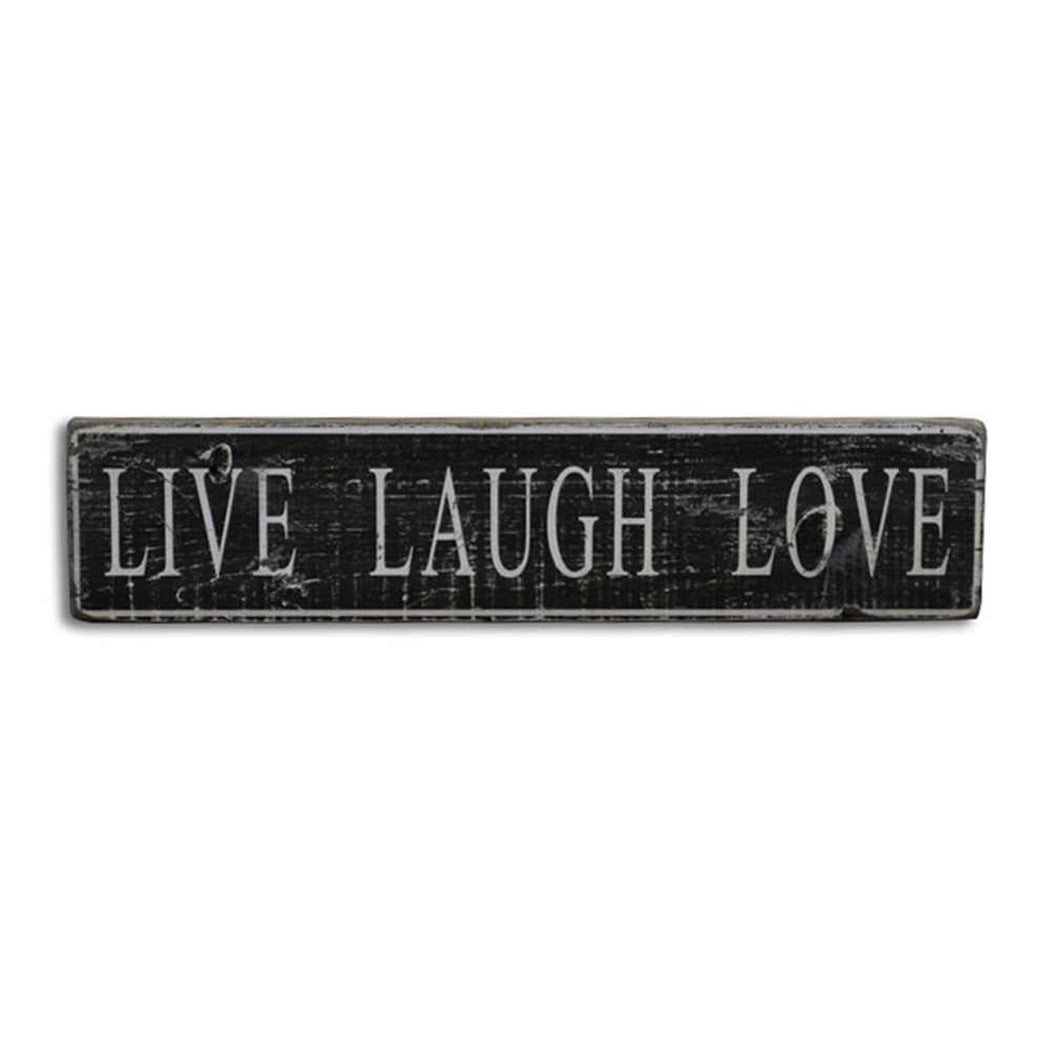 Live Laugh Love Rustic Wood Sign