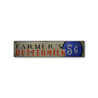 Farmer's Buttermilk Five Cents Rustic Wood Sign