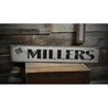 Family Name Rustic Wood Sign