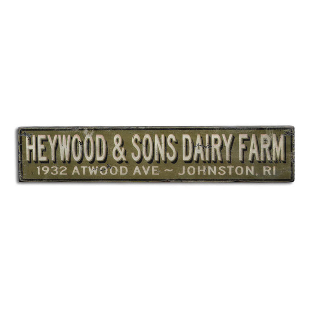 Farm or Business Rustic Wood Sign