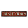 Fire Station Rustic Wood Sign