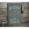 Welcome to the Beach Rustic Wood Sign