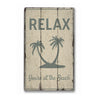 Relax Beach Rustic Wood Sign