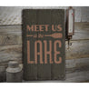 Lake Oar Rustic Wood Sign