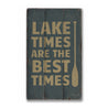 Lake Time Rustic Wood Sign