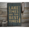 Lake Time Rustic Wood Sign