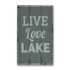 Live Love Lake Rustic Wood Sign