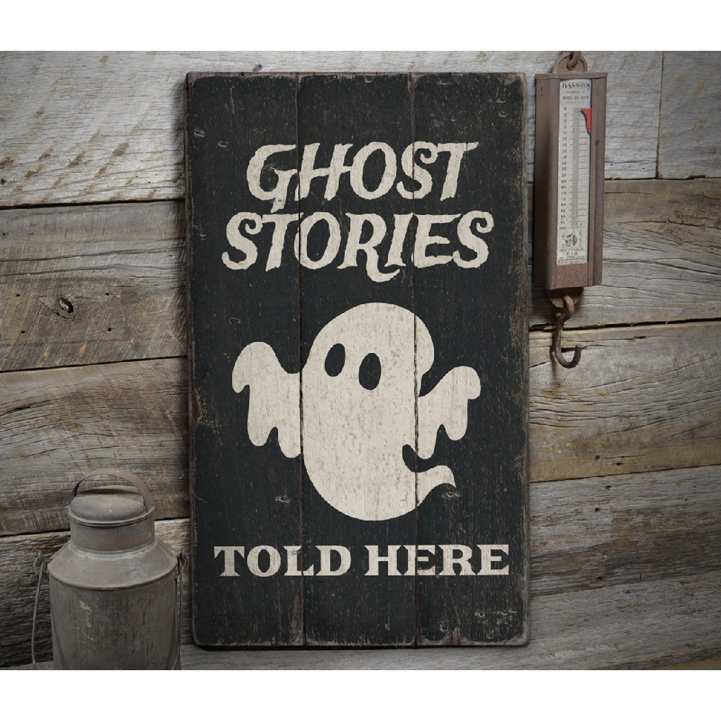 Ghost Stories Rustic Wood Sign