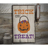 Halloween Candy Bowl Rustic Wood Sign