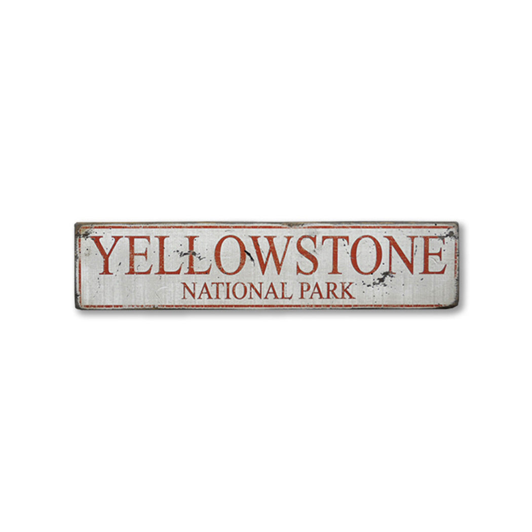 National Park Rustic Wood Sign