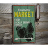 Market Rustic Wood Sign