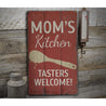 Mom's Kitchen Rustic Wood Sign