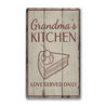 Grandma's Kitchen Rustic Wood Sign