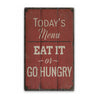 Kitchen Menu Rustic Wood Sign